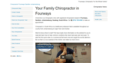 Desktop Screenshot of chiroclinic.co.za